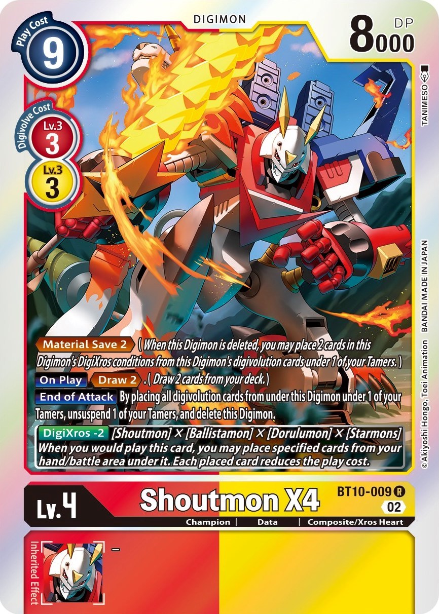 Shoutmon X4 [BT10-009] [Xros Encounter] | The Gaming-Verse