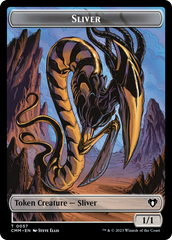 Copy (54) // Sliver Double-Sided Token [Commander Masters Tokens] | The Gaming-Verse