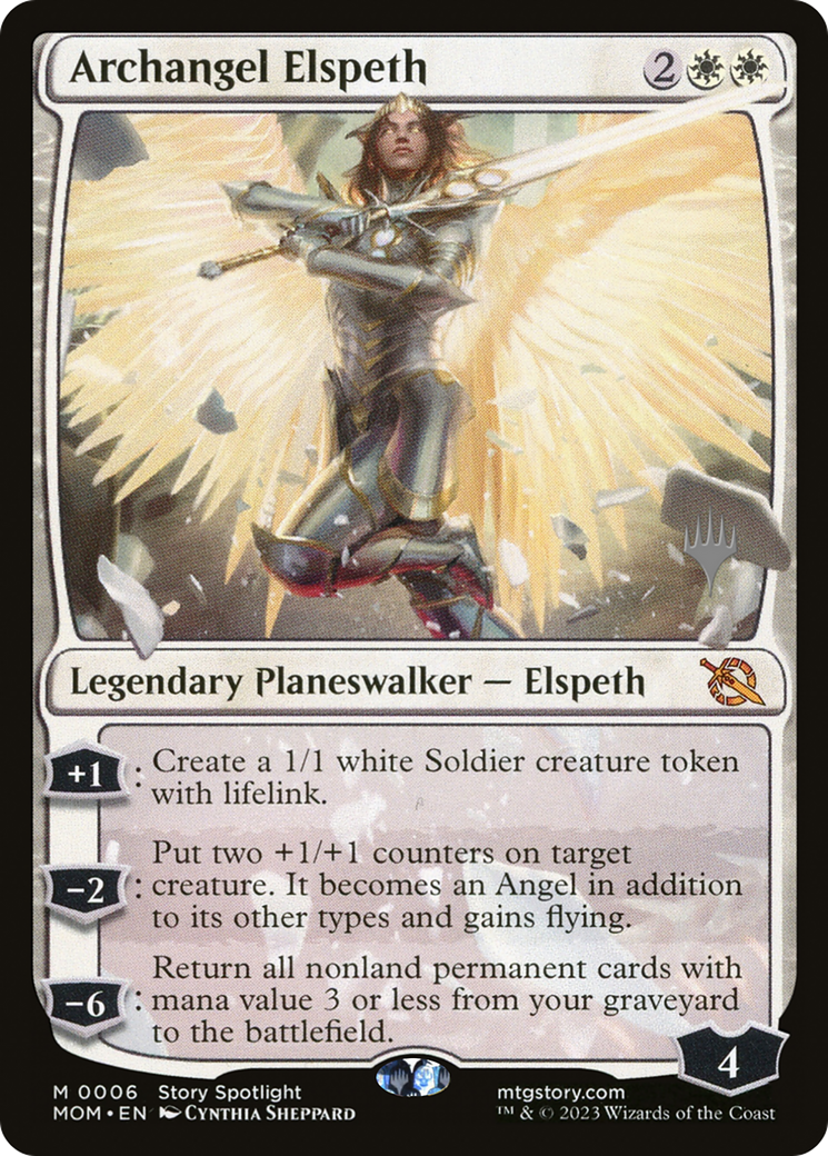 Archangel Elspeth (Promo Pack) [March of the Machine Promos] | The Gaming-Verse