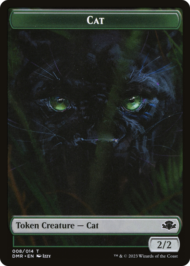 Cat Token (008) [Dominaria Remastered Tokens] | The Gaming-Verse