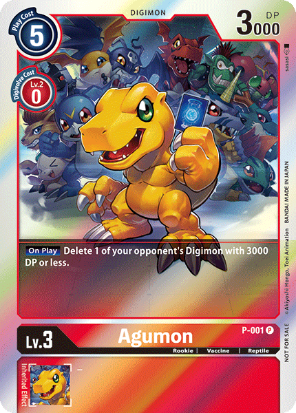 Agumon [P-001] [Promotional Cards] | The Gaming-Verse