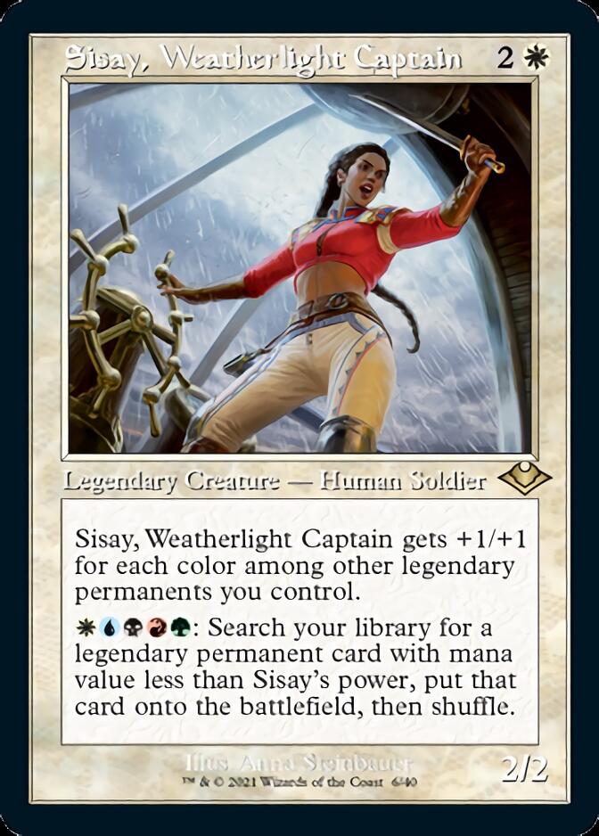 Sisay, Weatherlight Captain (Retro Foil Etched) [Modern Horizons] | The Gaming-Verse