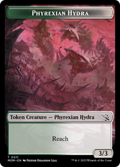 Monk // Phyrexian Hydra (11) Double-Sided Token [March of the Machine Tokens] | The Gaming-Verse