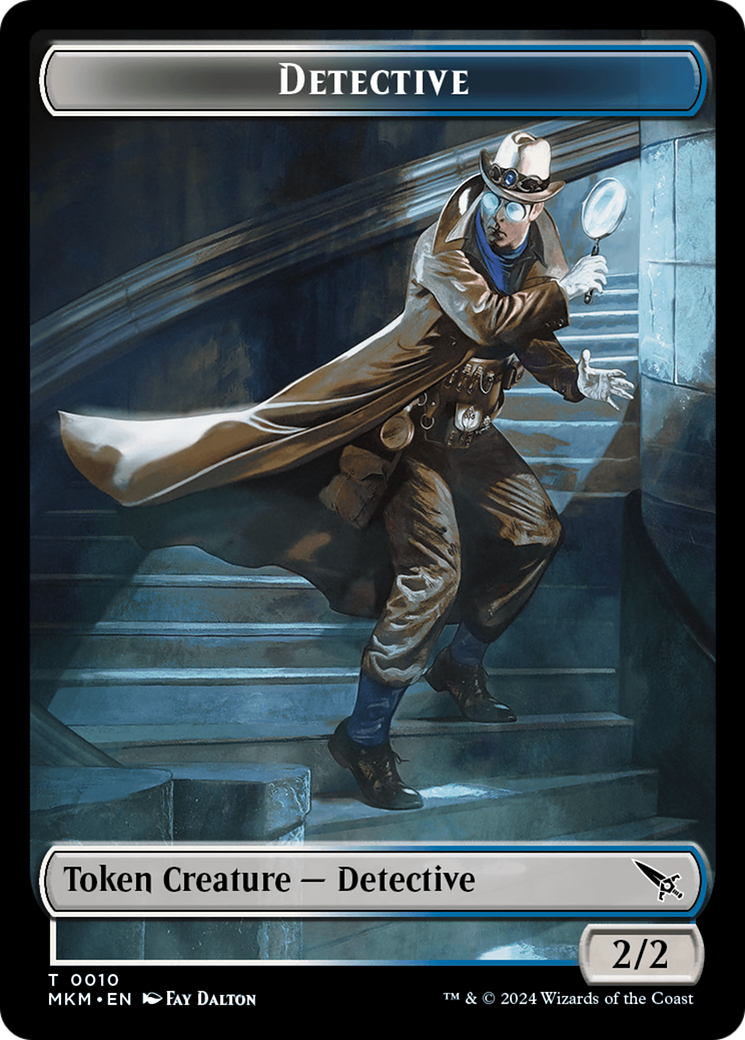 Detective // Plant Double-Sided Token [Murders at Karlov Manor Tokens] | The Gaming-Verse