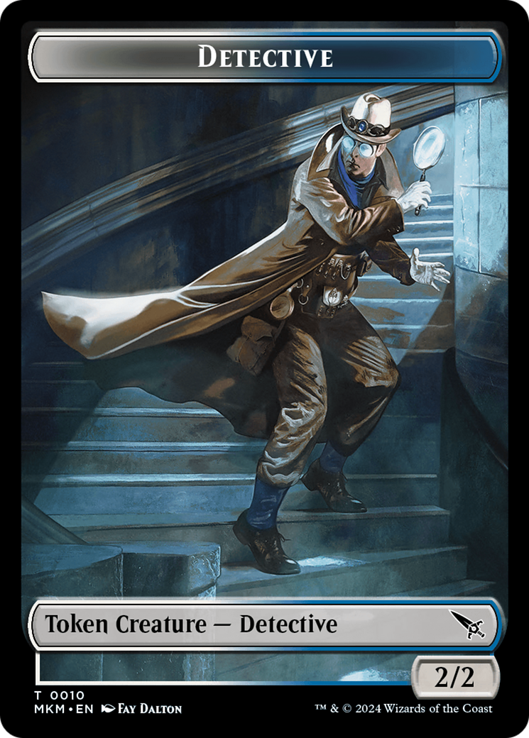 Detective // Thopter (0019) Double-Sided Token [Murders at Karlov Manor Tokens] | The Gaming-Verse