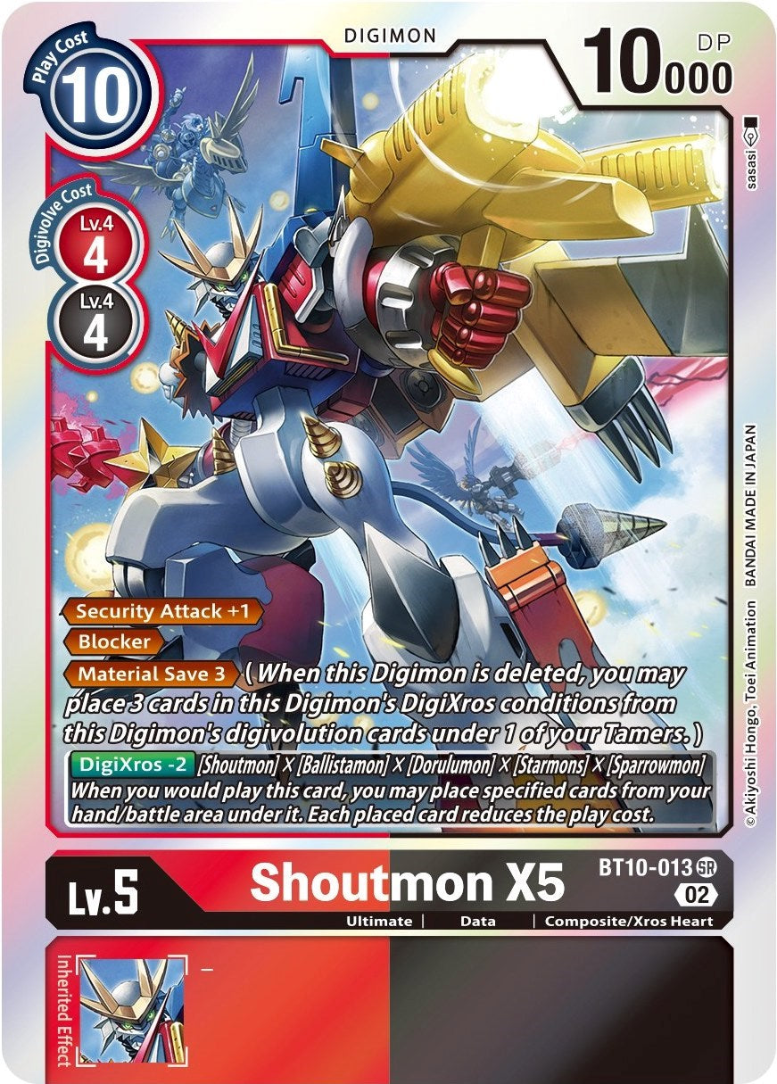 Shoutmon X5 [BT10-013] [Xros Encounter] | The Gaming-Verse