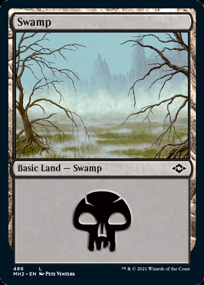 Swamp (486) (Foil Etched) [Modern Horizons 2] | The Gaming-Verse