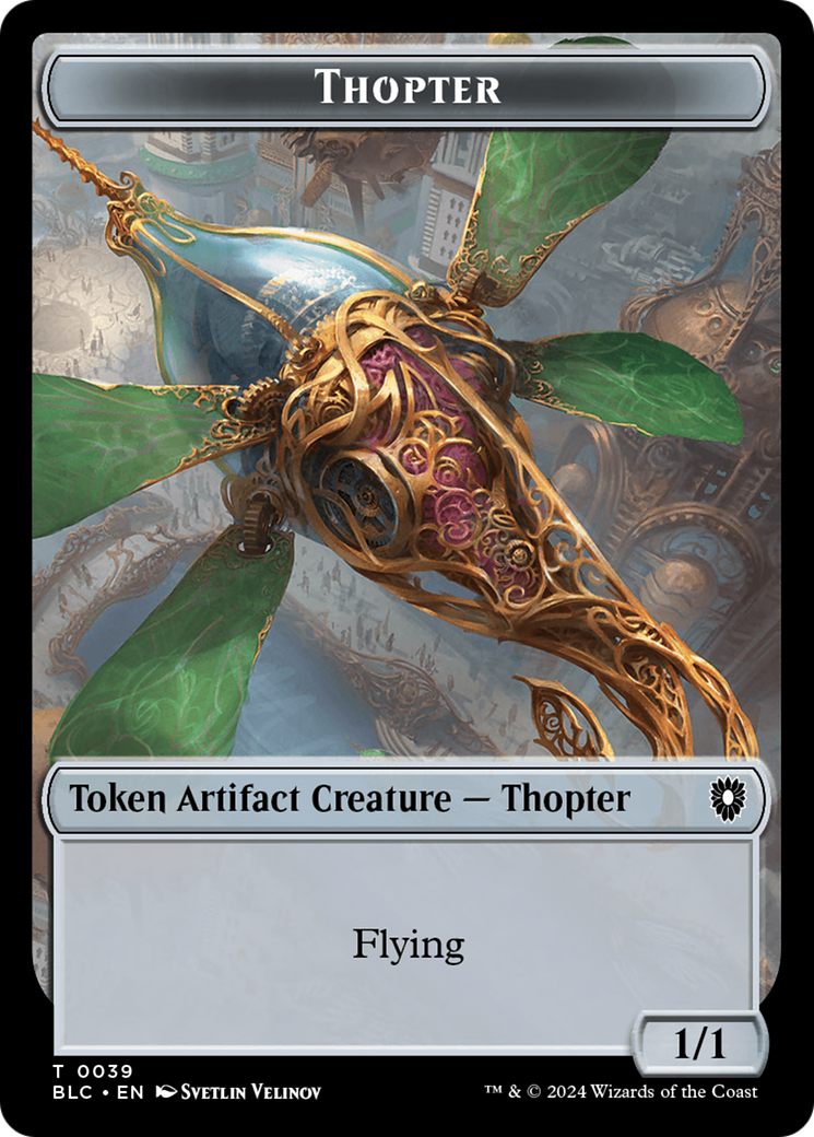 Goblin // Thopter Double-Sided Token [Bloomburrow Commander Tokens] | The Gaming-Verse