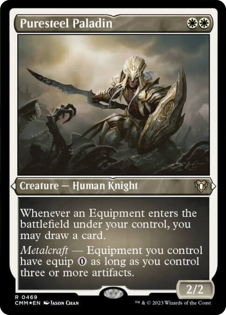 Puresteel Paladin (Foil Etched) [Commander Masters] | The Gaming-Verse