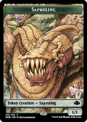 Insect // Saproling Double-Sided Token [Dominaria Remastered Tokens] | The Gaming-Verse