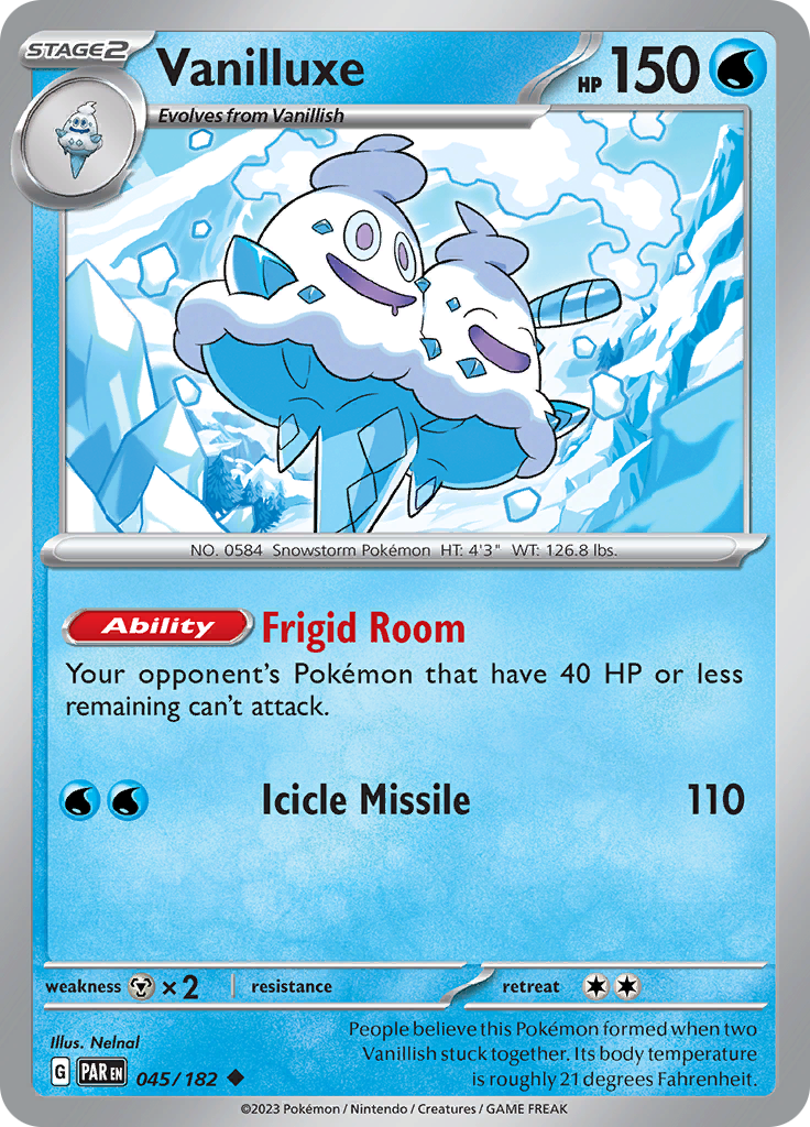 Vanilluxe (045/182) [Scarlet & Violet: Paradox Rift] | The Gaming-Verse