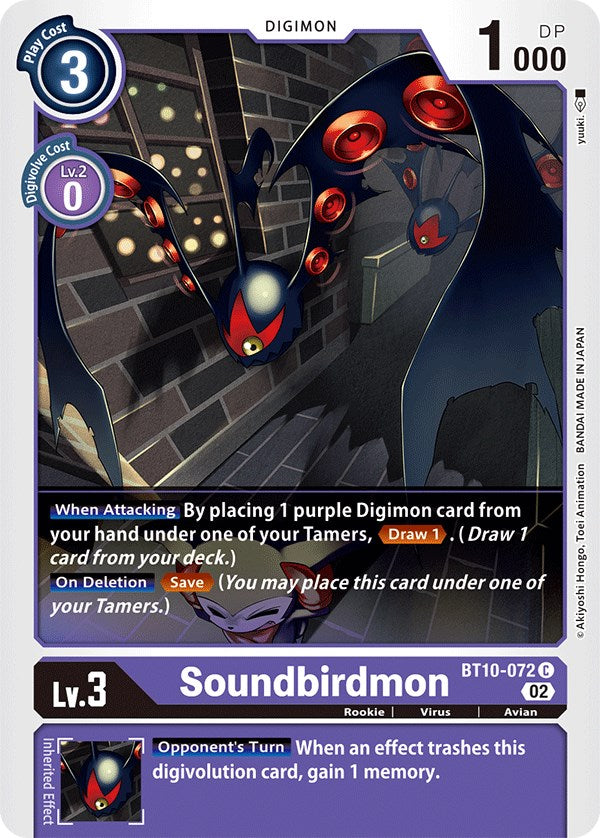 Soundbirdmon [BT10-072] [Xros Encounter] | The Gaming-Verse