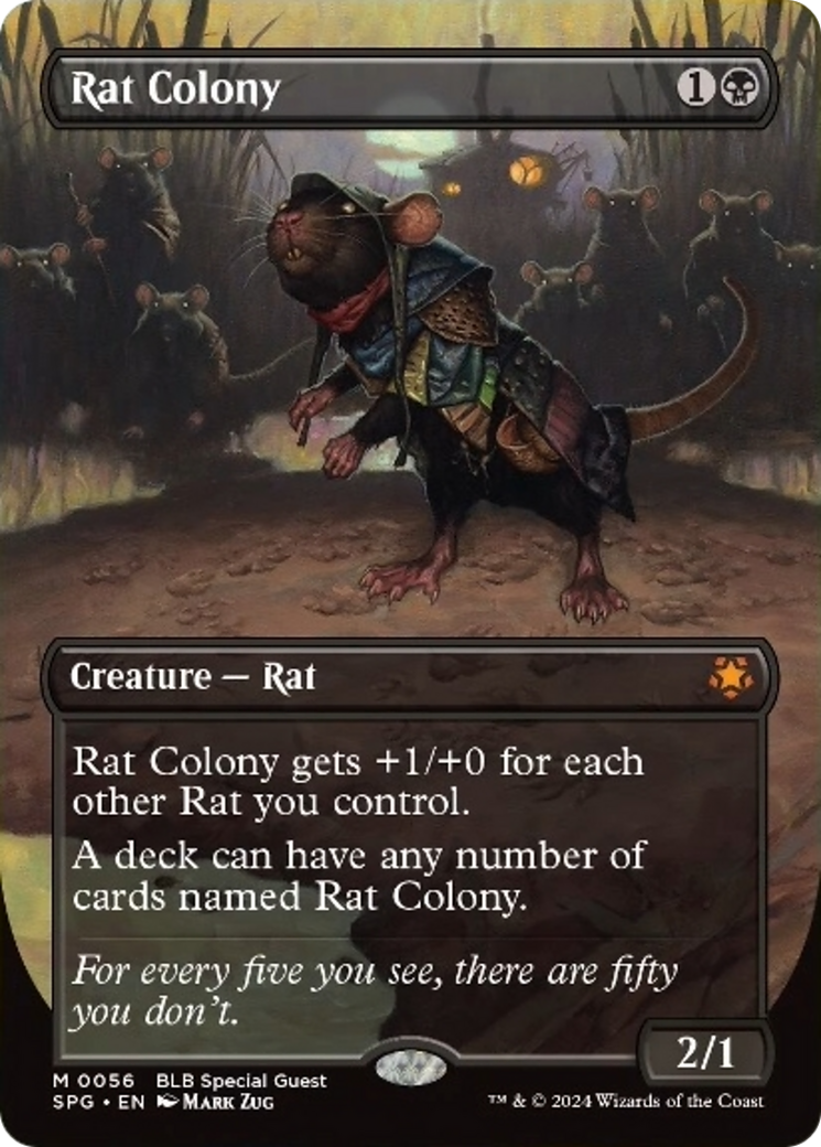 Rat Colony (Borderless) [Bloomburrow Special Guests] | The Gaming-Verse