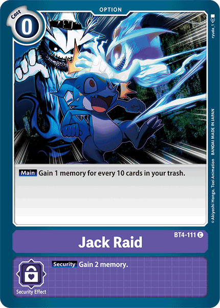 Jack Raid [BT4-111] [Great Legend] | The Gaming-Verse