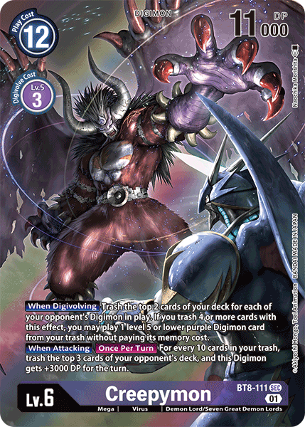 Creepymon [BT8-111] (Alternate Art) [New Awakening] | The Gaming-Verse