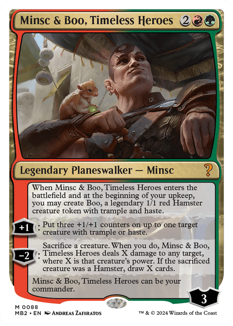 Minsc & Boo, Timeless Heroes (White Border) [Mystery Booster 2] | The Gaming-Verse