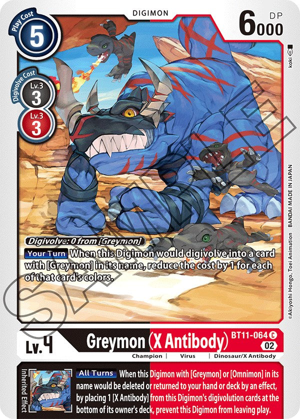 Greymon (X Antibody) [BT11-064] [Dimensional Phase] | The Gaming-Verse