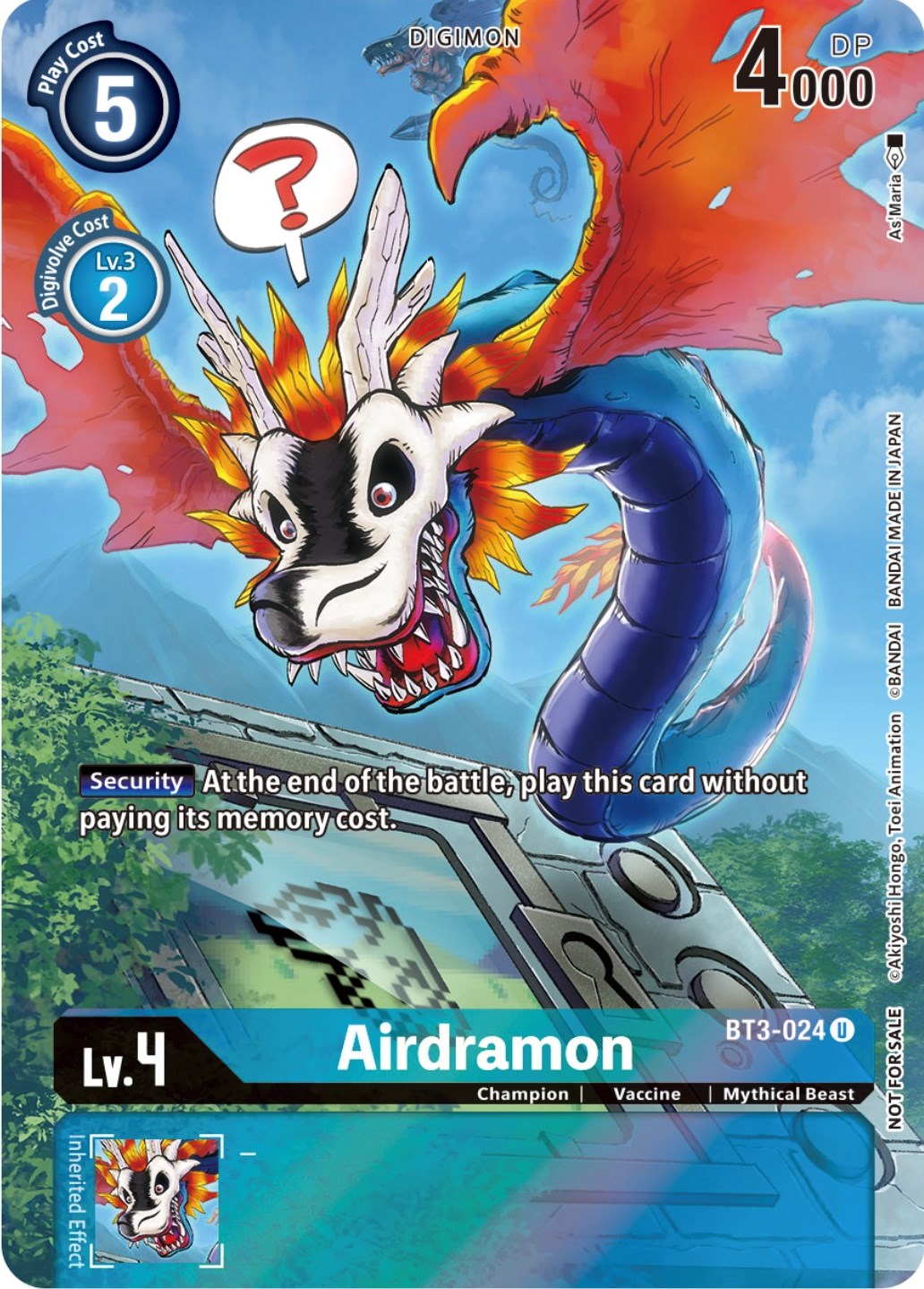 Airdramon [BT3-024] (25th Special Memorial Pack) [Release Special Booster Promos] | The Gaming-Verse