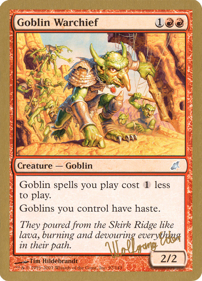 Goblin Warchief (Wolfgang Eder) [World Championship Decks 2003] | The Gaming-Verse