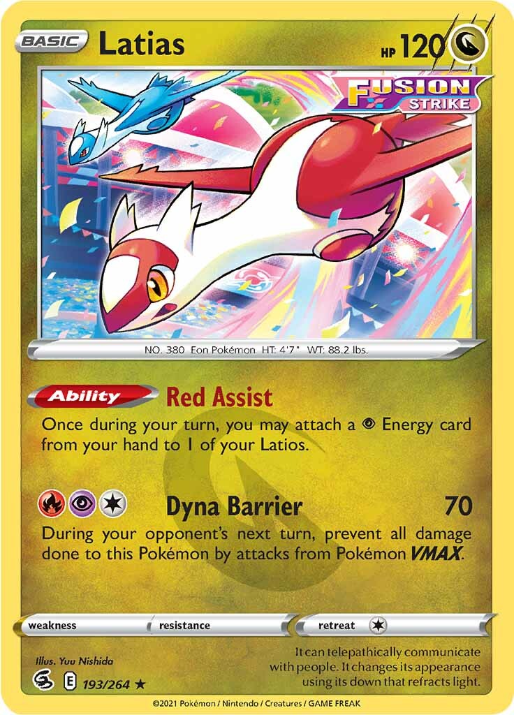 Latias (193/264) [Sword & Shield: Fusion Strike] | The Gaming-Verse