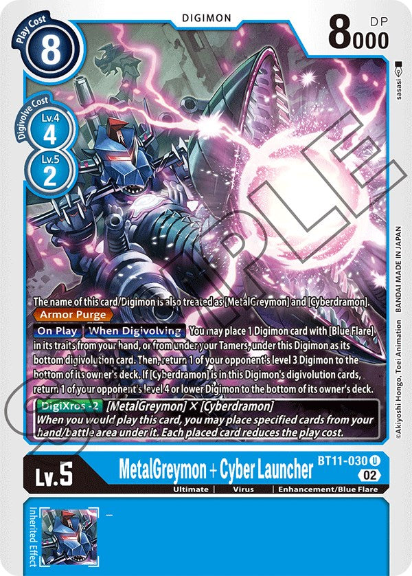 MetalGreymon + Cyber Launcher [BT11-030] [Dimensional Phase] | The Gaming-Verse