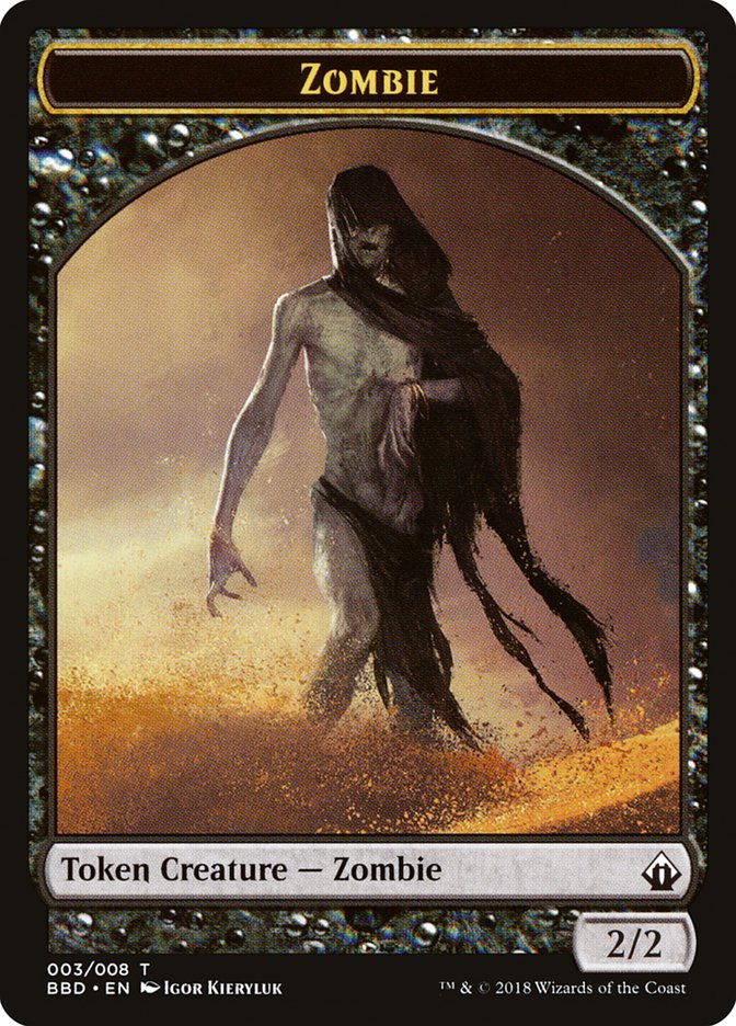 Zombie Token [Battlebond Tokens] | The Gaming-Verse