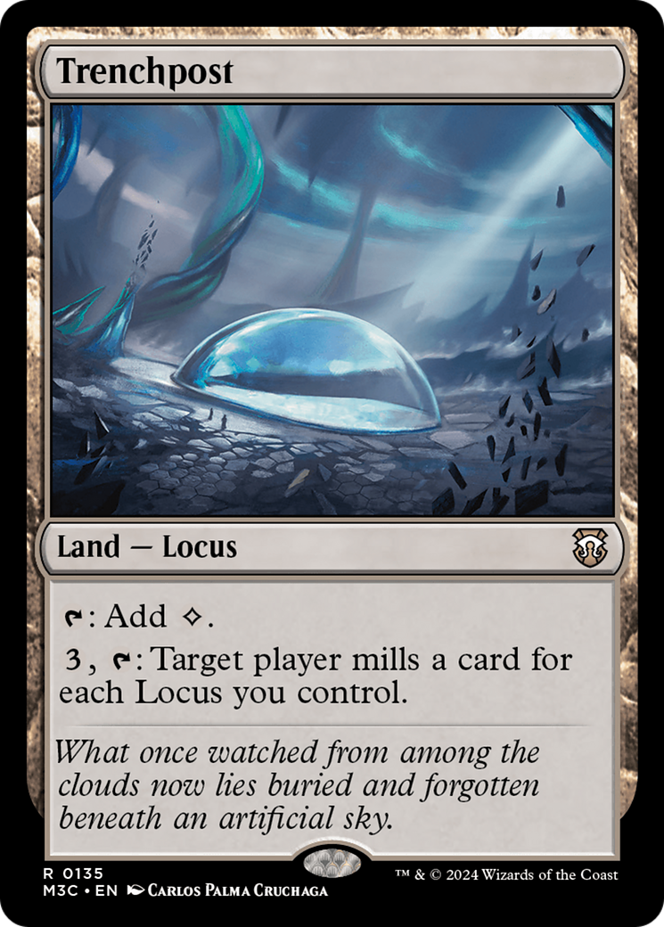 Trenchpost (Extended Art) (Ripple Foil) [Modern Horizons 3 Commander] | The Gaming-Verse