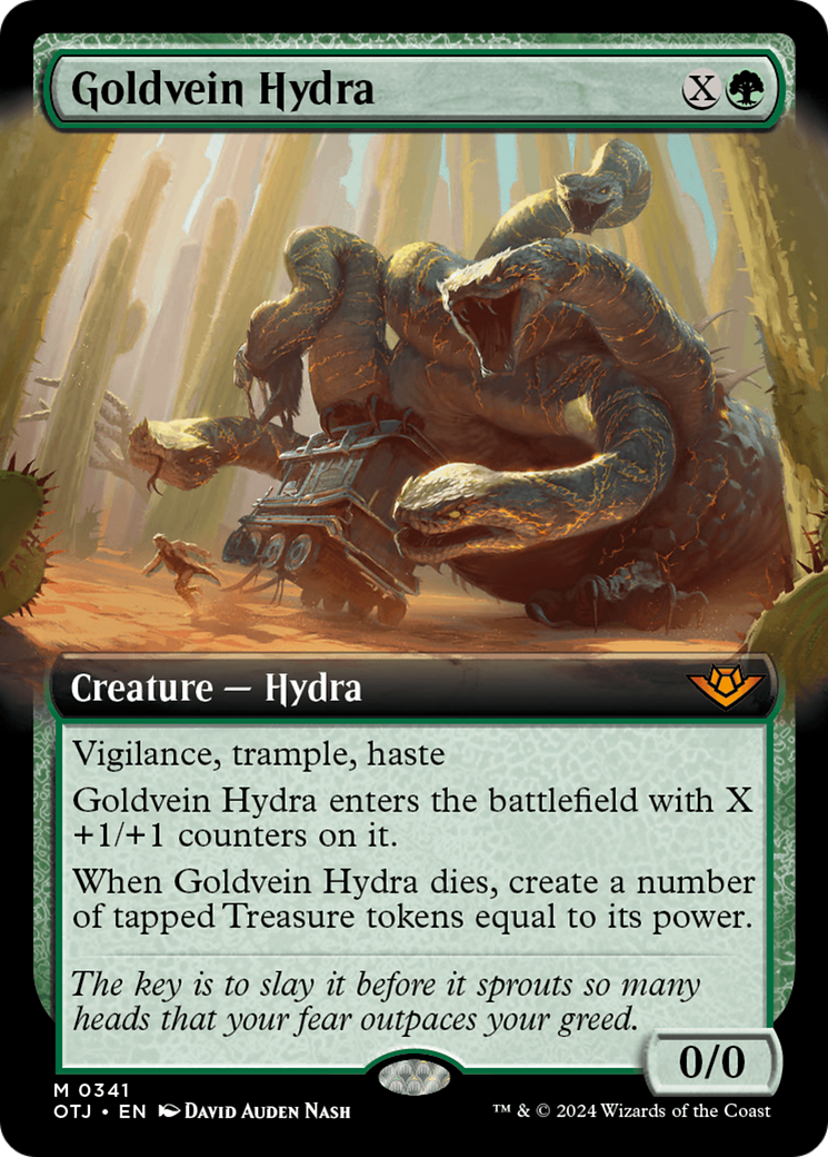 Goldvein Hydra (Extended Art) [Outlaws of Thunder Junction] | The Gaming-Verse