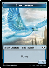 Bird // Bird Illusion Double-Sided Token [Commander Masters Tokens] | The Gaming-Verse