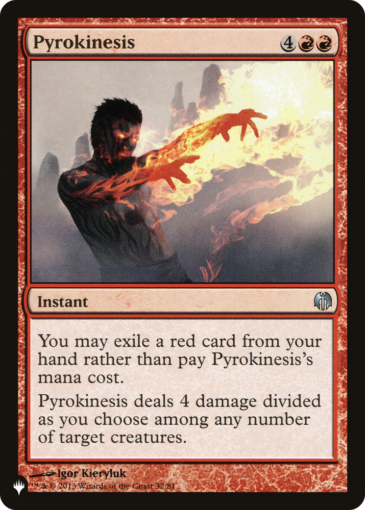 Pyrokinesis [The List Reprints] | The Gaming-Verse