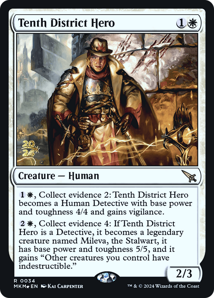 Tenth District Hero [Murders at Karlov Manor Prerelease Promos] | The Gaming-Verse