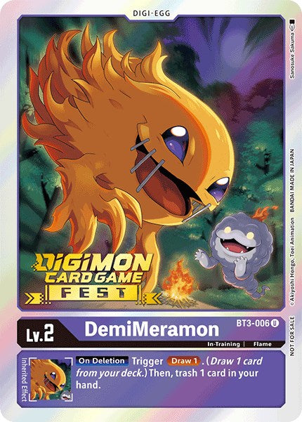 DemiMeramon [BT3-006] (Digimon Card Game Fest 2022) [Release Special Booster Promos] | The Gaming-Verse