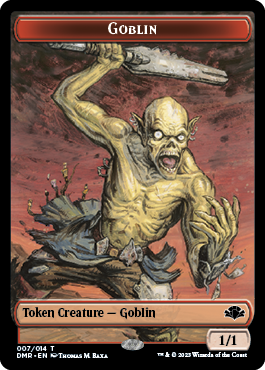 Goblin // Cat (003) Double-Sided Token [Dominaria Remastered Tokens] | The Gaming-Verse