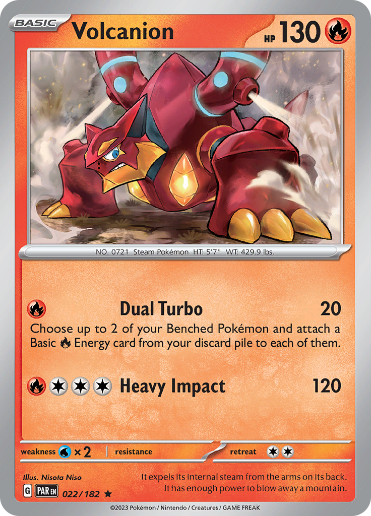 Volcanion (022/182) [Scarlet & Violet: Paradox Rift] | The Gaming-Verse