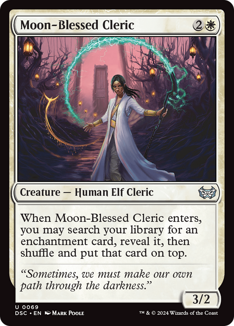 Moon-Blessed Cleric [Duskmourn: House of Horror Commander] | The Gaming-Verse