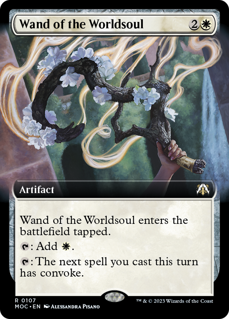 Wand of the Worldsoul (Extended Art) [March of the Machine Commander] | The Gaming-Verse