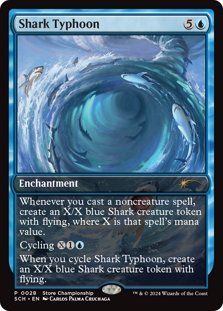 Shark Typhoon (Store Championship) [Bloomburrow Promos] | The Gaming-Verse