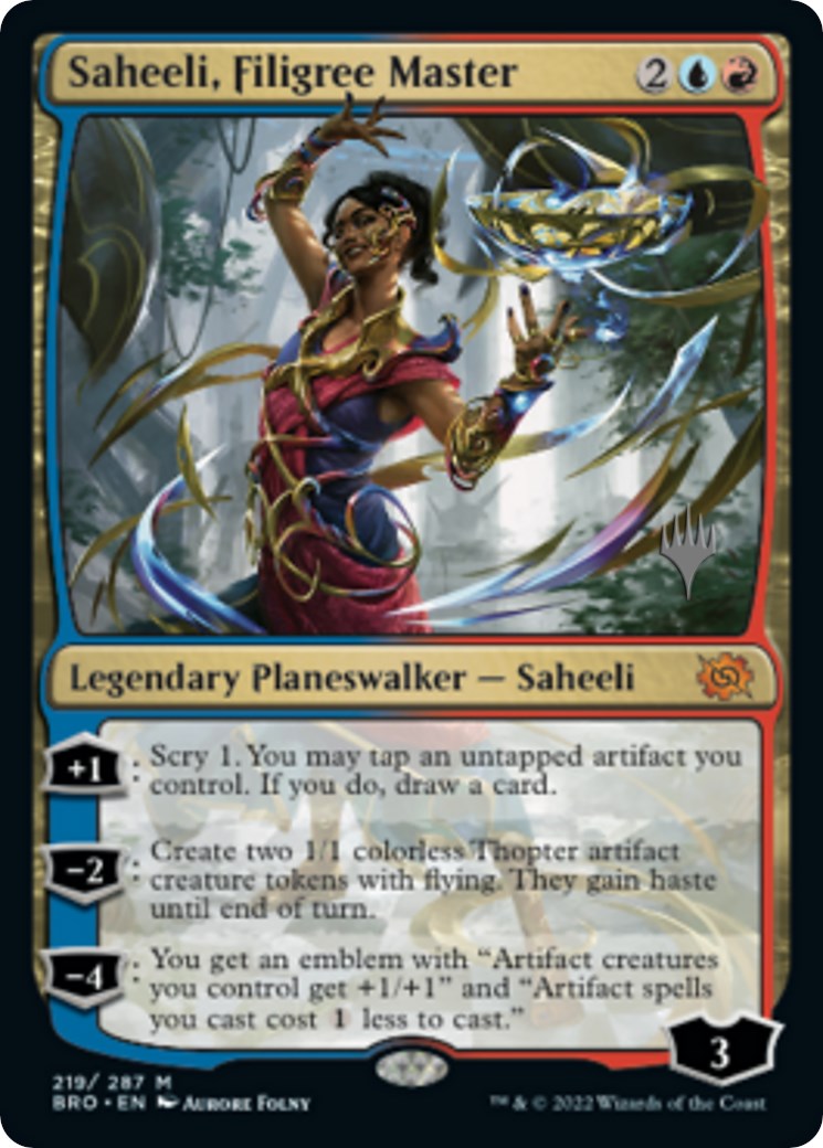 Saheeli, Filigree Master (Promo Pack) [The Brothers' War Promos] | The Gaming-Verse