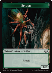 Insect (0012) // Spider Double-Sided Token [Duskmourn: House of Horror Commander Tokens] | The Gaming-Verse