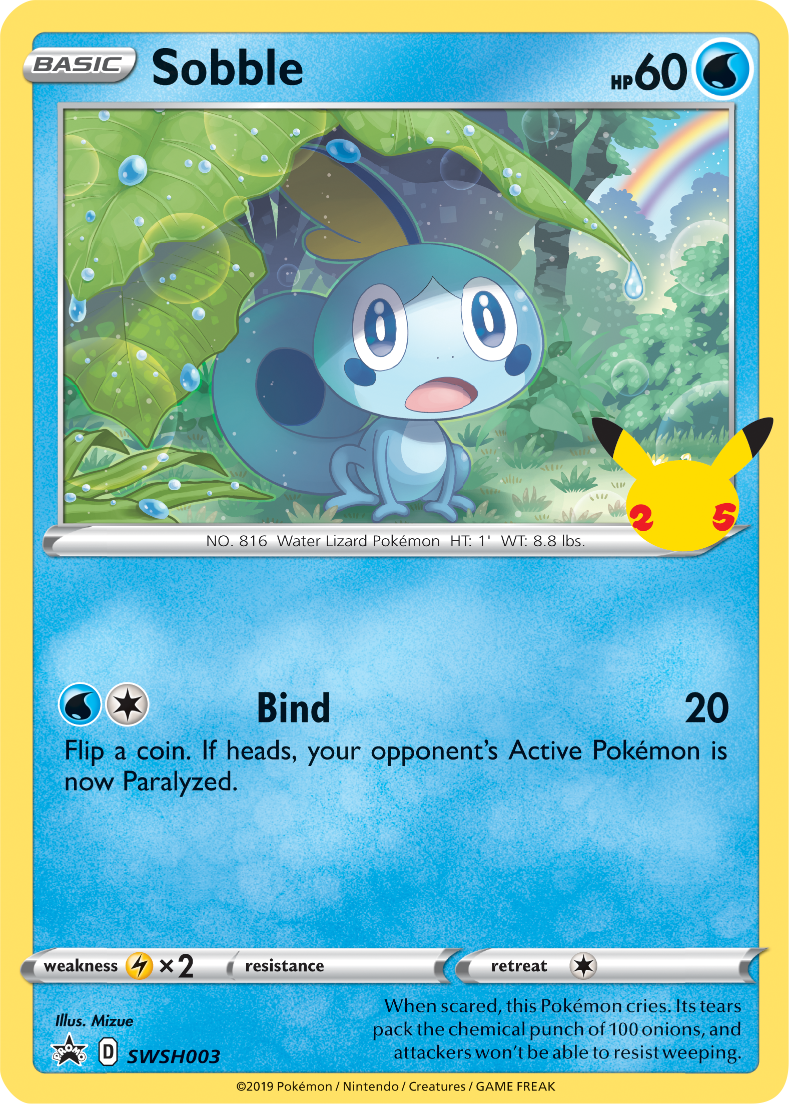 Sobble (SWSH003) (Jumbo Card) [First Partner Pack] | The Gaming-Verse