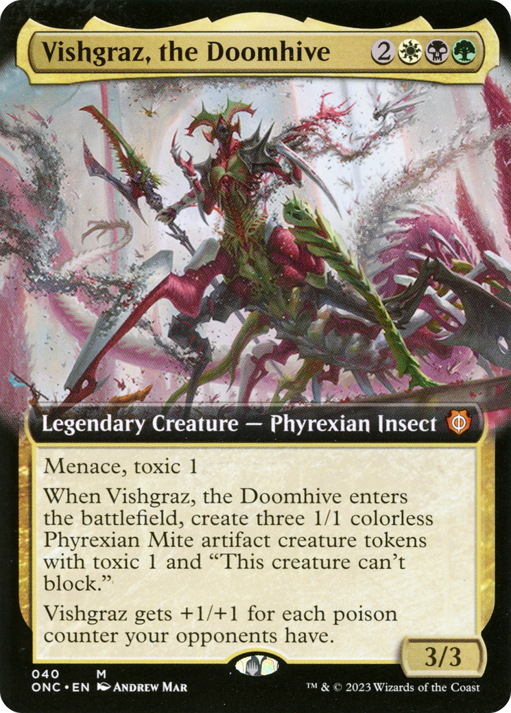 Vishgraz, the Doomhive (Extended Art) [Phyrexia: All Will Be One Commander] | The Gaming-Verse