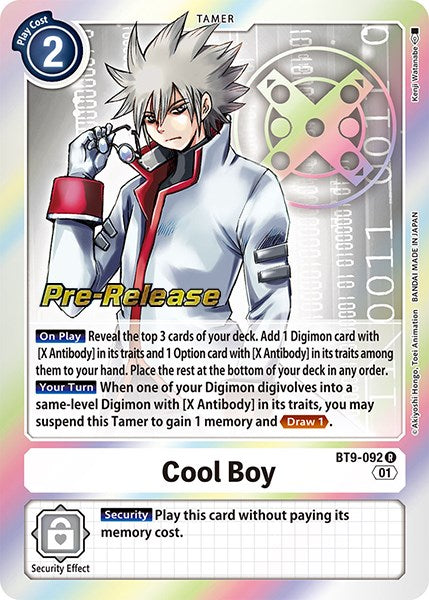 Cool Boy [BT9-092] [X Record Pre-Release Promos] | The Gaming-Verse