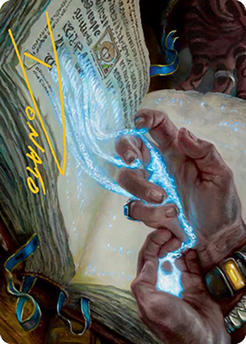 Mystic Redaction Art Card (Gold-Stamped Signature) [Modern Horizons 2 Art Series] | The Gaming-Verse