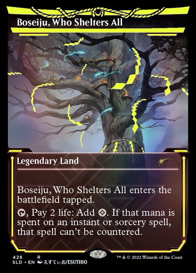 Boseiju, Who Shelters All (Neon Ink Yellow) [Secret Lair Drop Series] | The Gaming-Verse