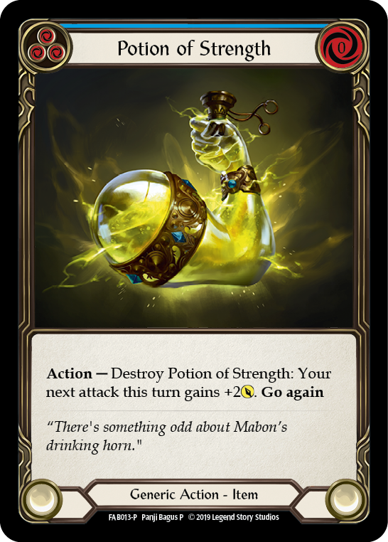 Potion of Strength [FAB013-P] (Promo)  1st Edition Cold Foil | The Gaming-Verse