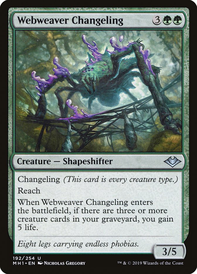 Webweaver Changeling [Modern Horizons] | The Gaming-Verse