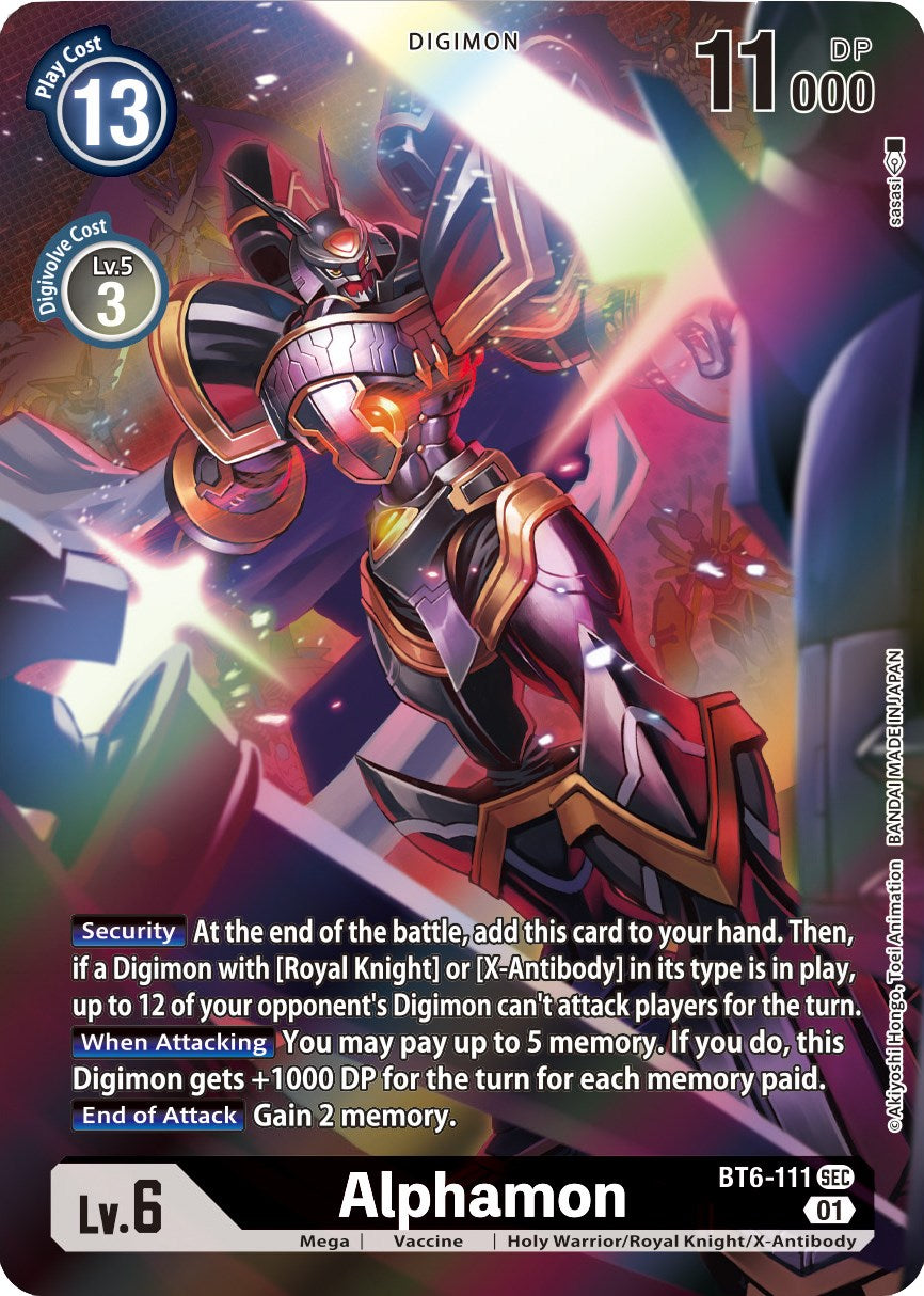 Alphamon [BT6-111] (Alternative Art) [Xros Encounter] | The Gaming-Verse