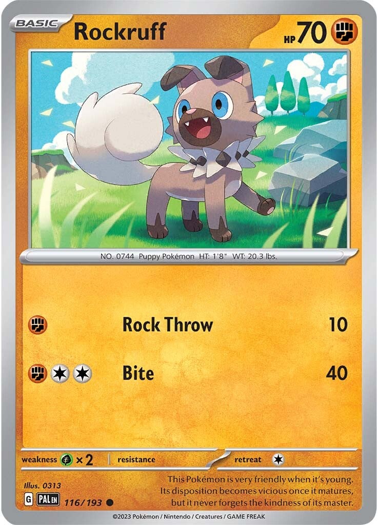 Rockruff (116/193) [Scarlet & Violet: Paldea Evolved] | The Gaming-Verse