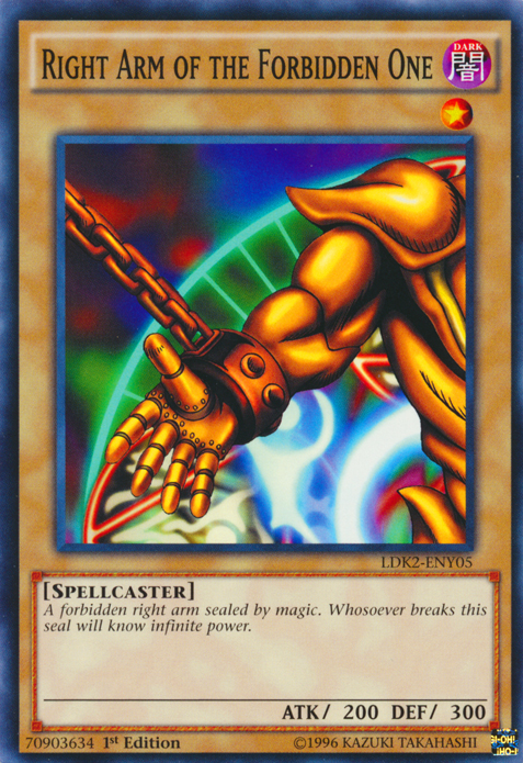 Right Arm of the Forbidden One [LDK2-ENY05] Common | The Gaming-Verse