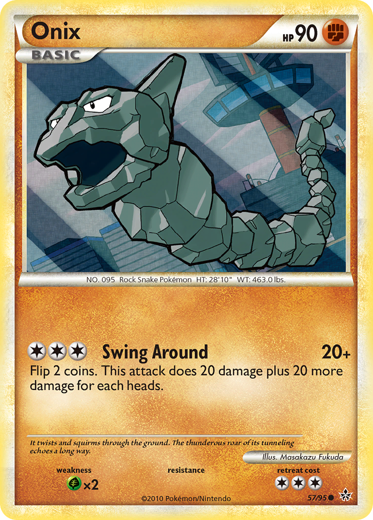 Onix (57/95) [HeartGold & SoulSilver: Unleashed] | The Gaming-Verse